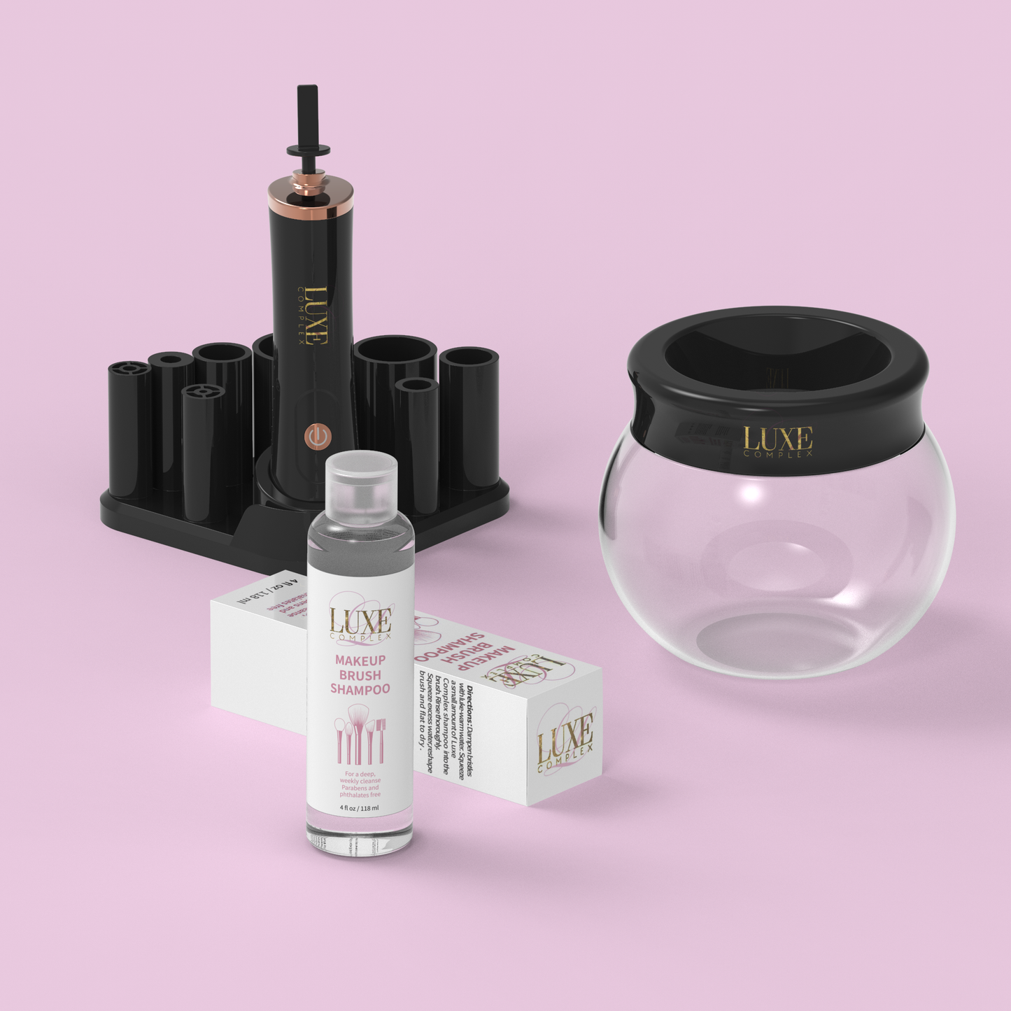 Makeup Brush Cleaner Electric Set with free makeup brush shampoo